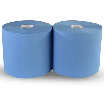 Papier d'essuyage recyclé bleu
