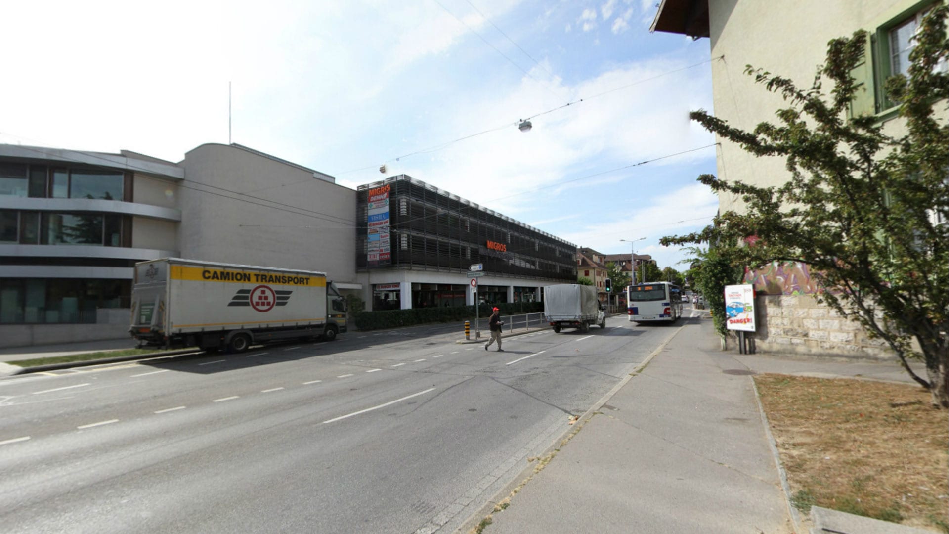 place du marché sol - Travaux Tramway Lausannois - Existant