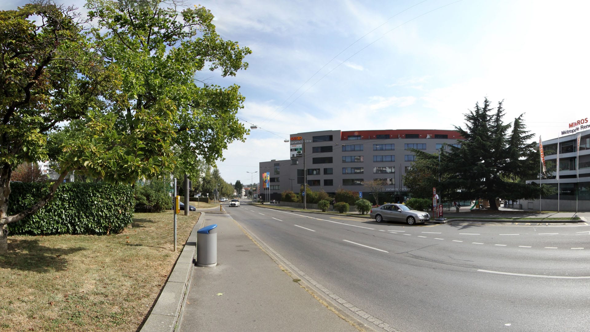 Place du marché au sol - Travaux Tramway Lausannois - Existant