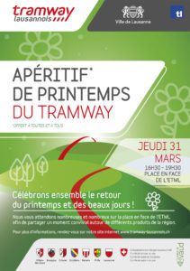 Apéritif de printemps du tramway le 31 mars 2022