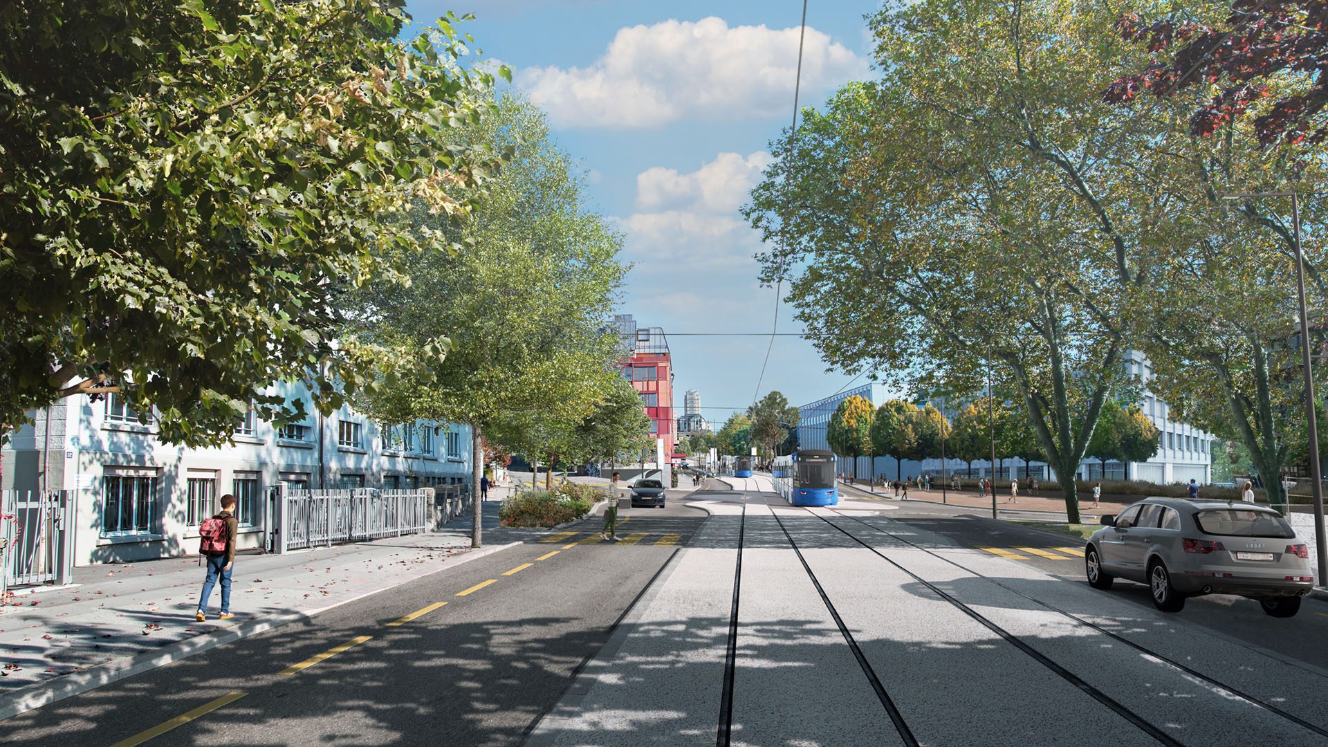 EPSIC - Travaux Tramway Lausannois - Projet