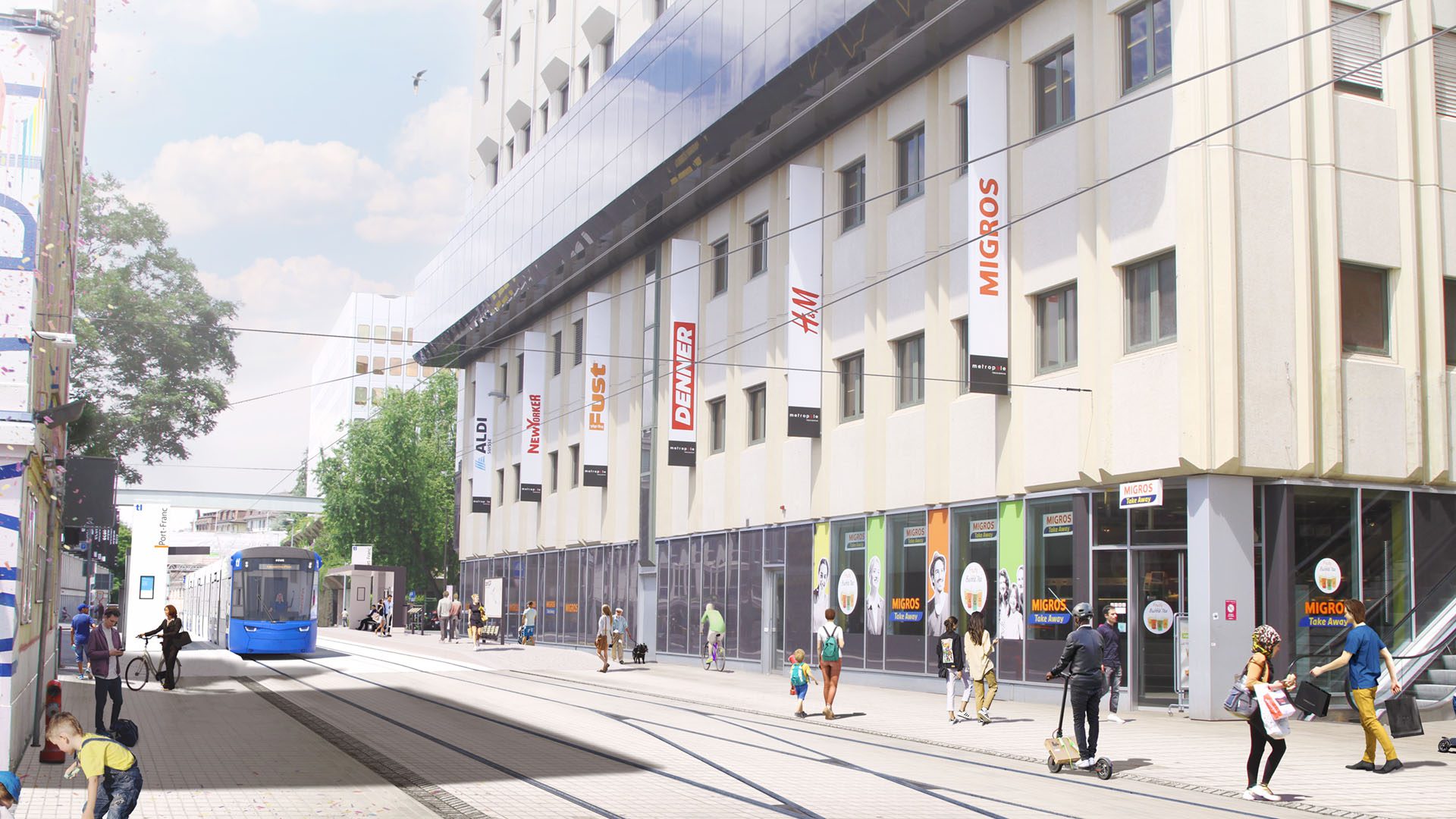 PORT-FRANC sol - Travaux Tramway Lausannois - Projet