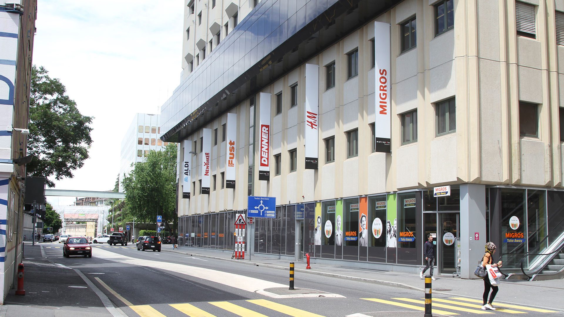 Port Franc vue sol - Travaux Tramway Lausannois - Existant